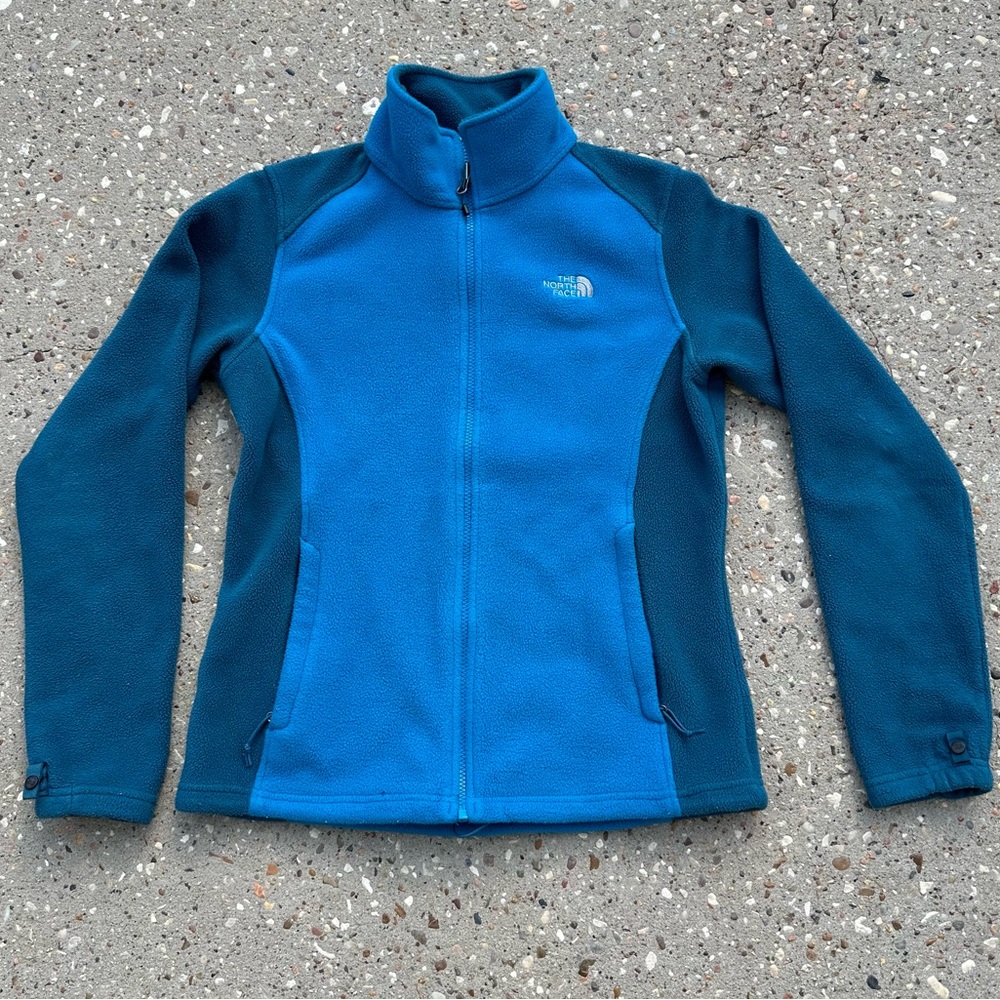 The North Face Women’s Khumbu Blue Full Zip Fleece Jacket Size Medium